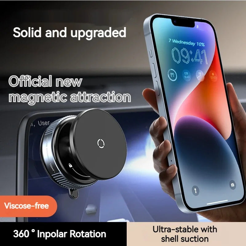 Vacuum Magnetic Car Phone Holder, Universal Suction Cup, Mirror Gym Bath Shower