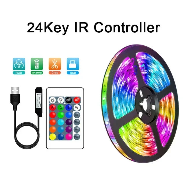 USB LED Strip Lights APP Control Color Changing 5050 RGB Led Light Flexible