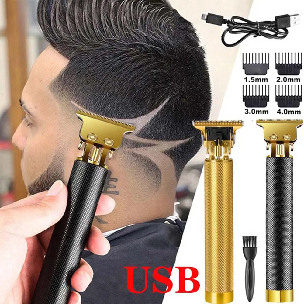 USB Rechargeable Electric Hair Clipper, Cordless Hair Trimmer Set For Hair Cutting