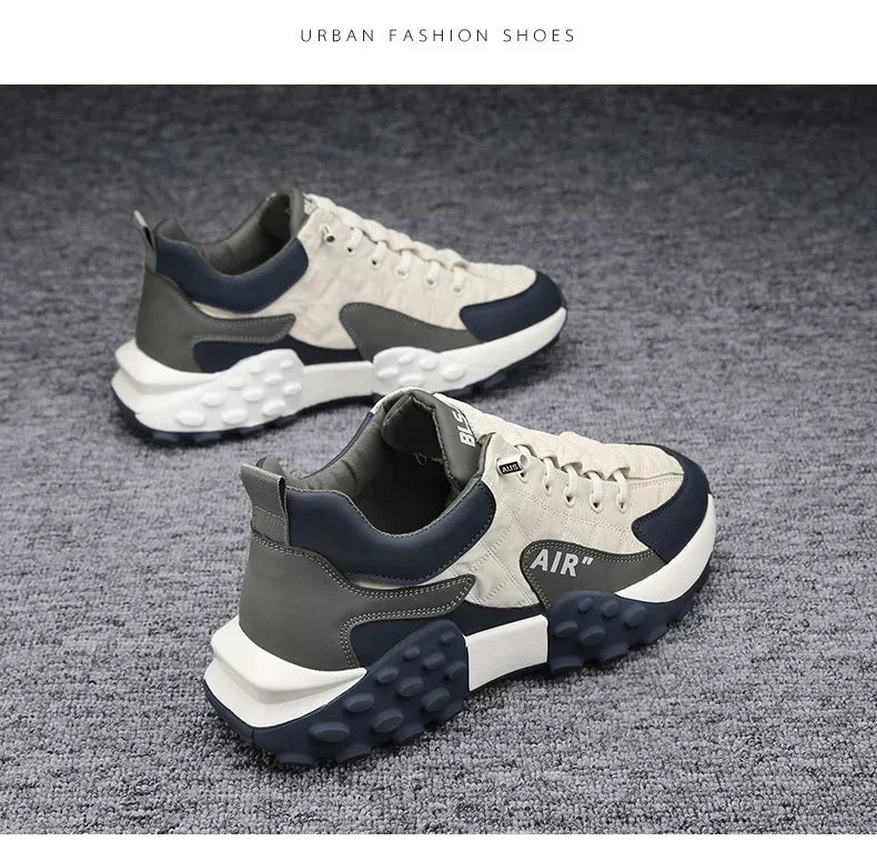 Stylish Men's Vulcanize Shoes for Leisure and Running Casual Sneakers