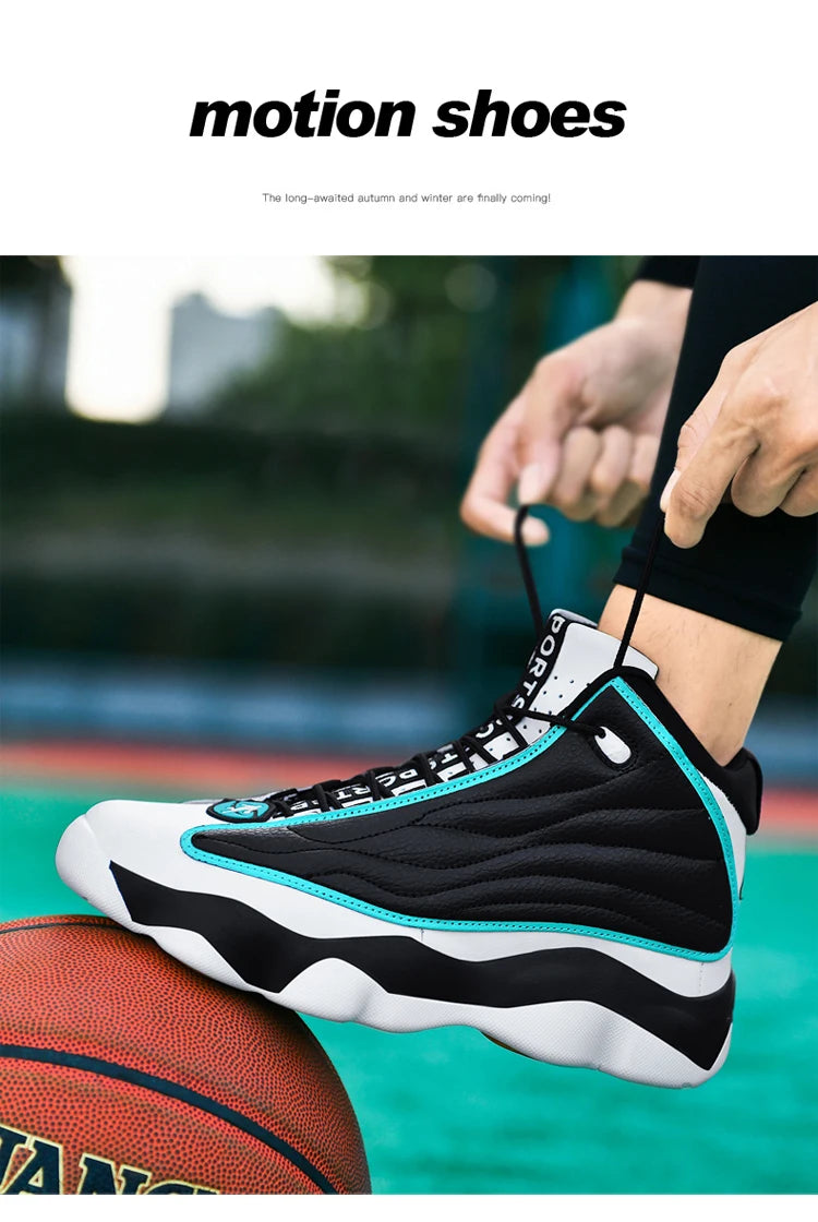 High Quality Basketball Shoes Men Sneakers Boys Basket Shoes Autumn High Top