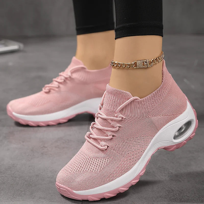 Women Sneakers Outdoor Running Air Cushion Sport Shoes Increase