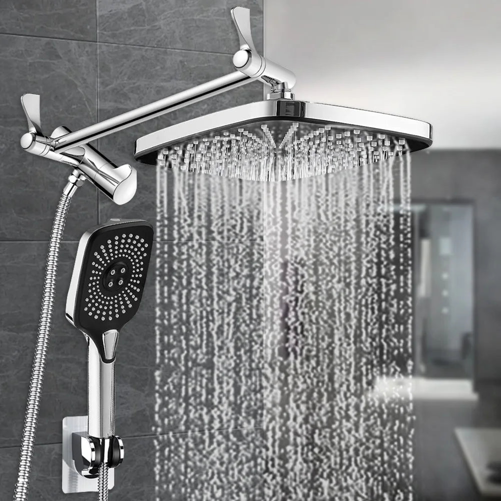 Shower Head Combo with Extension Arm Bathroom Shower Faucet Set Handheld