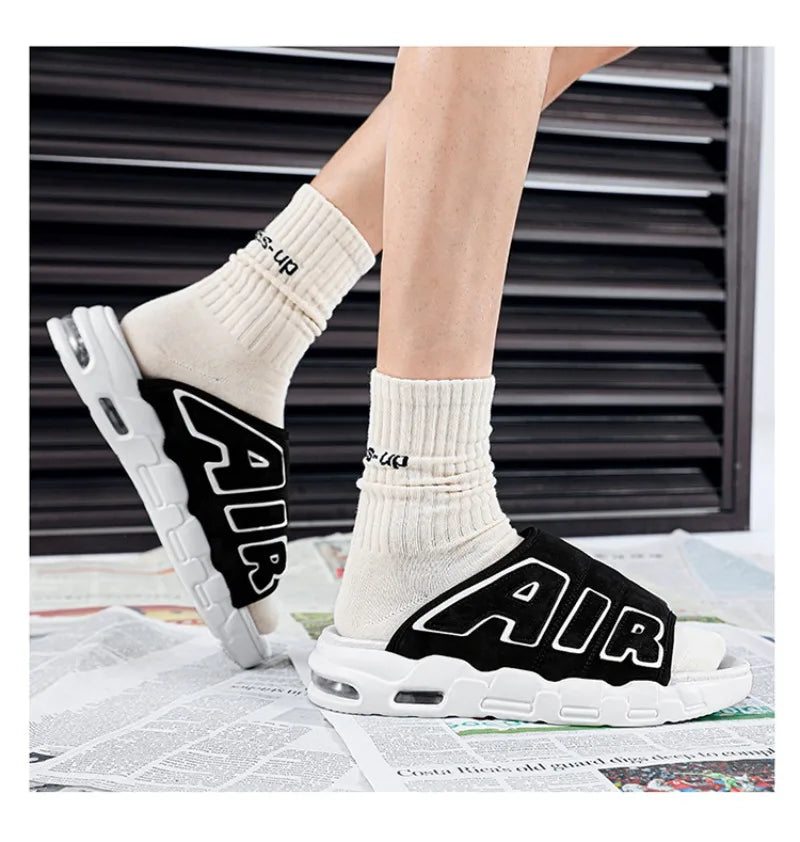 Men Slippers Man Air Cushion Designer Slippers Men's Flip Flops