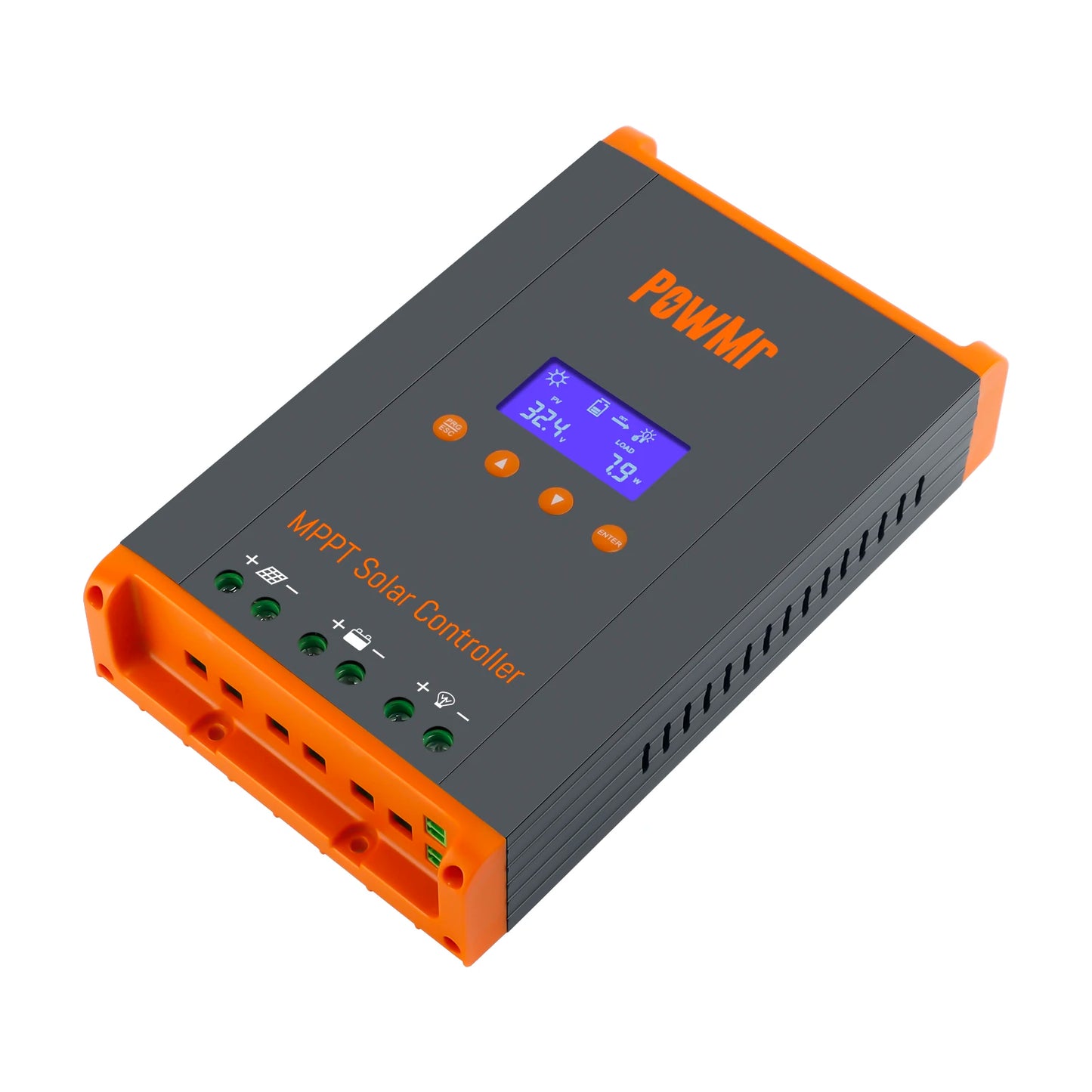 PowMr New 60A MPPT Solar Charge Controller 12V/24V/36V/48V LCD Dispaly Max Solar