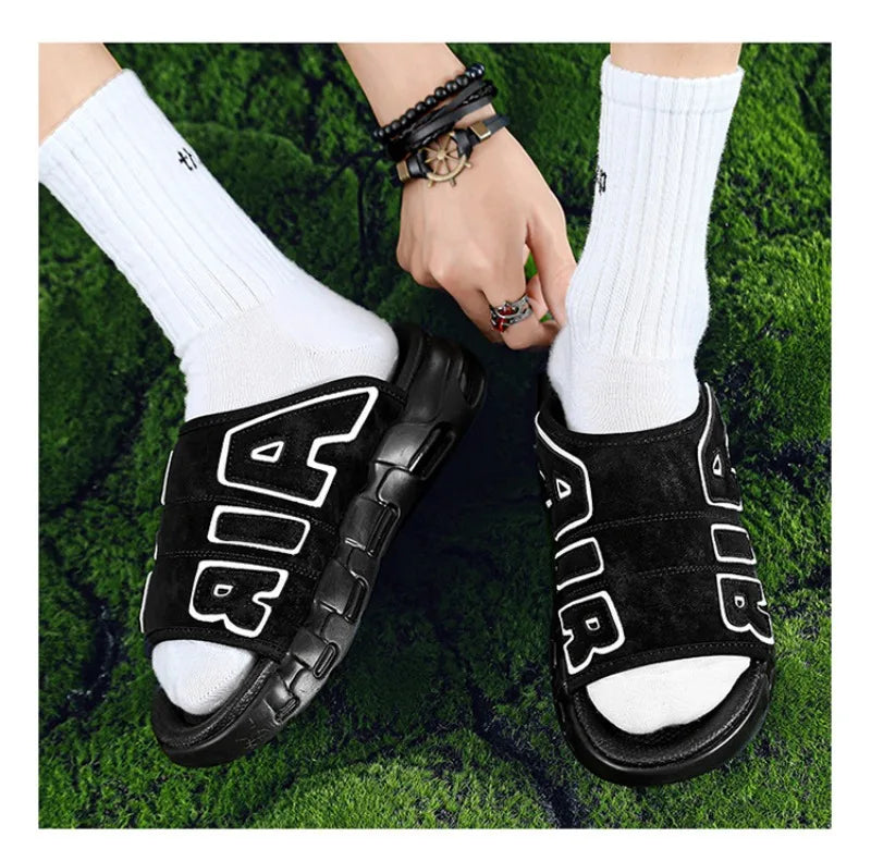 Men Slippers Man Air Cushion Designer Slippers Men's Flip Flops