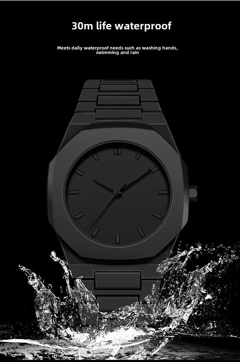 Hot DIY Plastic Strap Waterproof Quartz Men's Watch Style Fashion Brand Lightweight