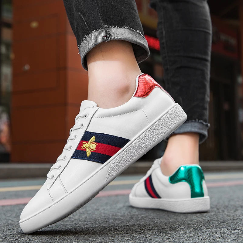 Leather Comfortable Walking Shoes Luxury Design Original Skate Shoes for Men