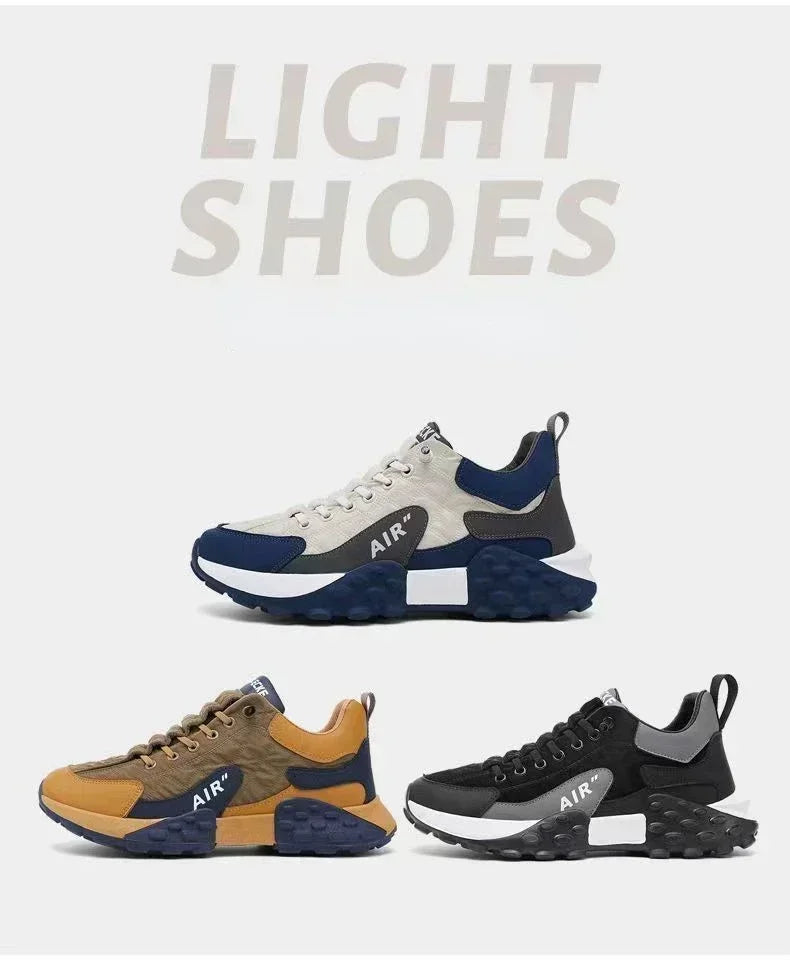 Stylish Men's Vulcanize Shoes for Leisure and Running Casual Sneakers