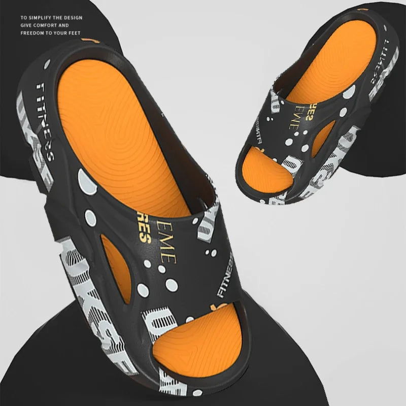 Outdoor Men Beach Shoes Non-Slip Slippers Thick Sandals Summer Casual Shoes