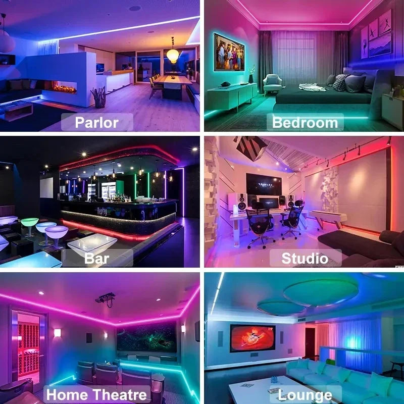 USB LED Strip Lights APP Control Color Changing 5050 RGB Led Light Flexible