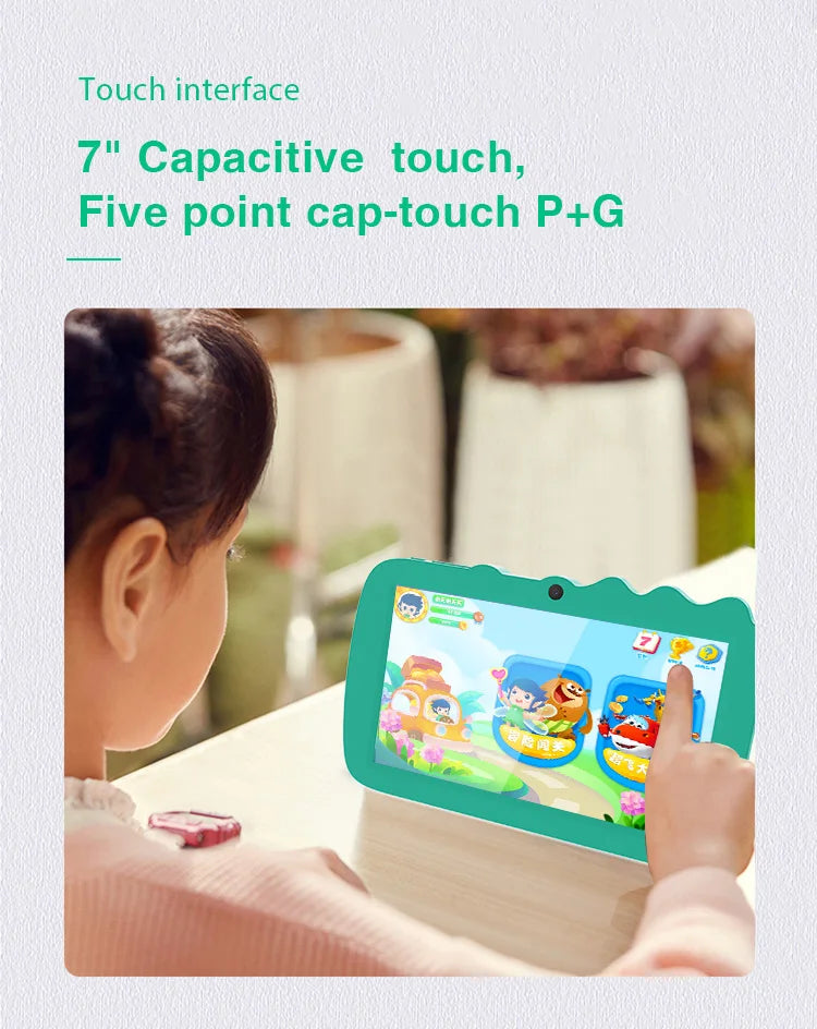 QPS Best Gift 7 inch Kids Tablet Children Pre-Installed Educational APP Android Tablet Pc for Boys Girls