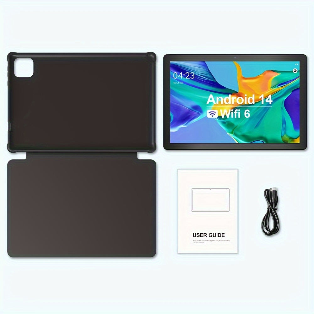 10.1 Inch Android 12 Tablet Pc, 64GB ROM 256GB Expand, Quad-Core Tablets