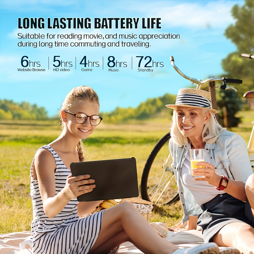 10.1 Inch Android 12 Tablet Pc, 64GB ROM 256GB Expand, Quad-Core Tablets
