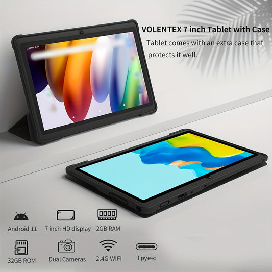 PRITOM 7 Inch Tablet 2GB RAN 32GB ROM Android 11 Tablet PC With Quad Core Processor