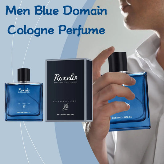 Roxelis 50ml Charmig Cologne Perfume Spray Men's Blue Domain