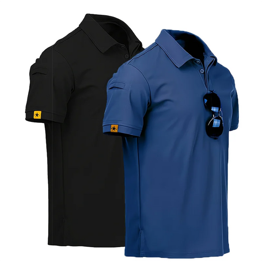 Men's Summer Polo Shirt Short Sleeve Moisture Wicking Golf
