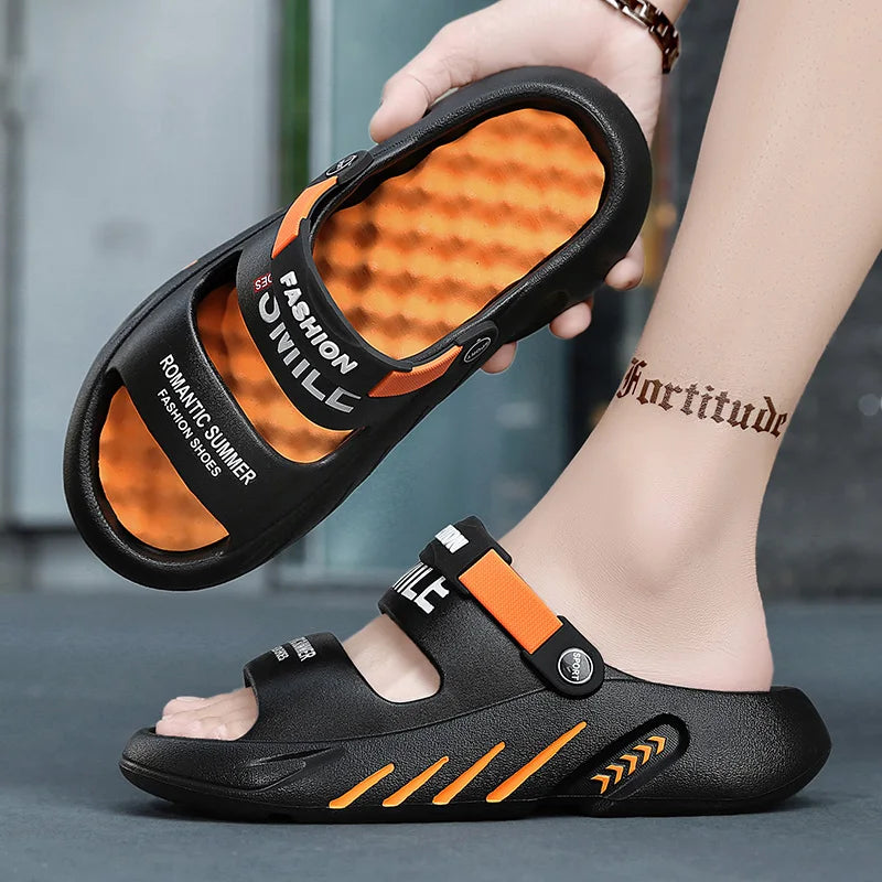 Men's Massage Slippers Outdoor Sandals Beach Comfortable Soft Slides