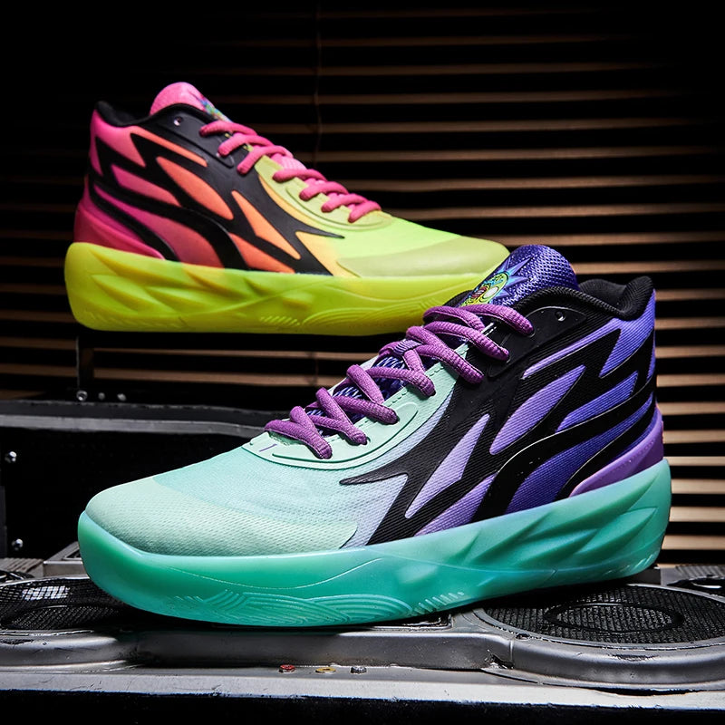 Men Sneakers Fashion Basketball Shoes For Man Training Sports Colorful Non-Slip