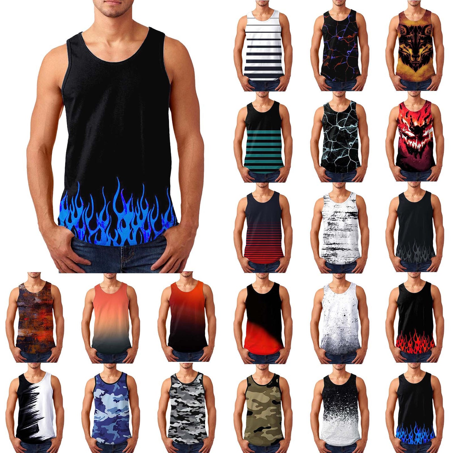 Sports Beach Vest Males Gym Clothing Bodybuilding Sleeveless Shirt