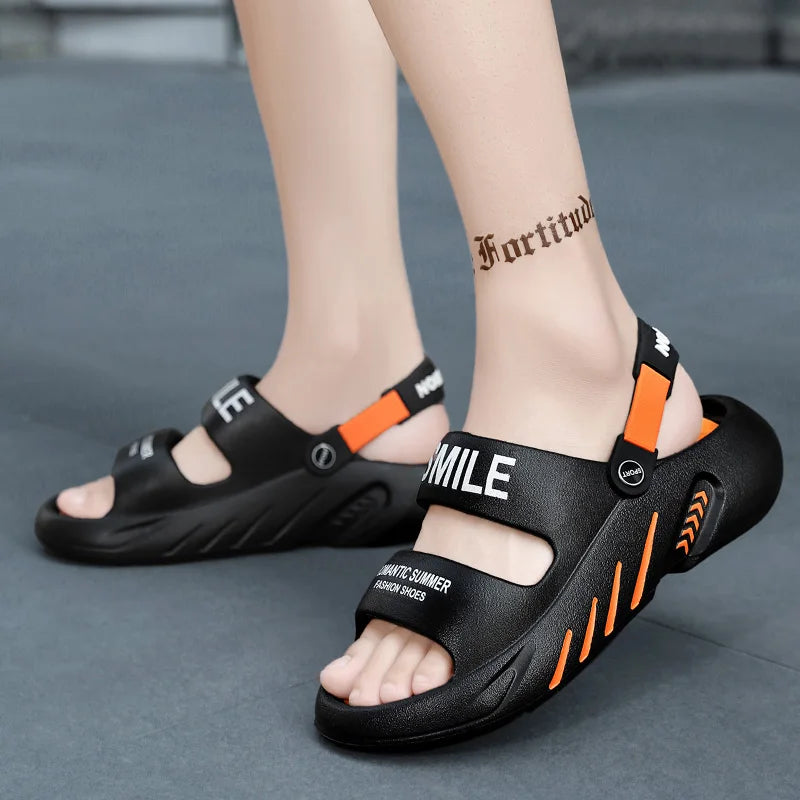Men's Massage Slippers Outdoor Sandals Beach Comfortable Soft Slides