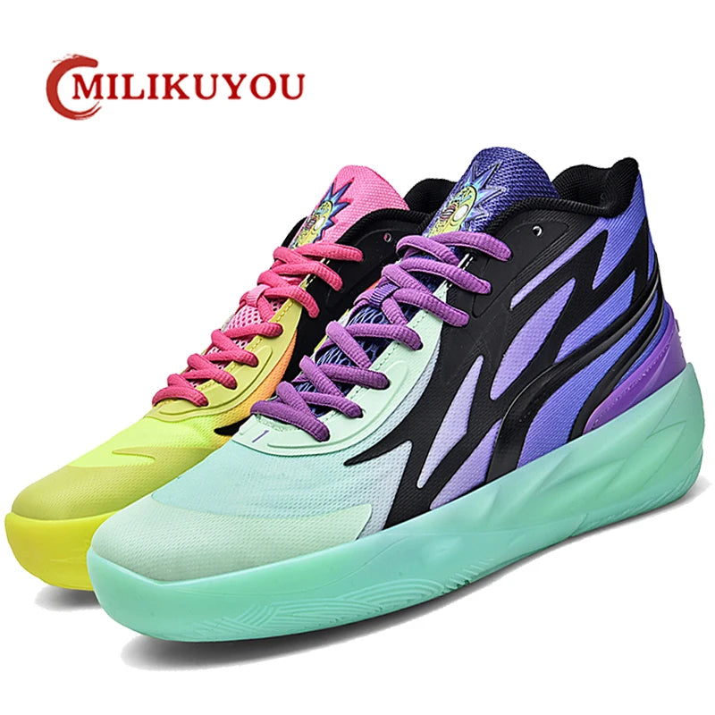 Men Sneakers Fashion Basketball Shoes For Man Training Sports Colorful Non-Slip