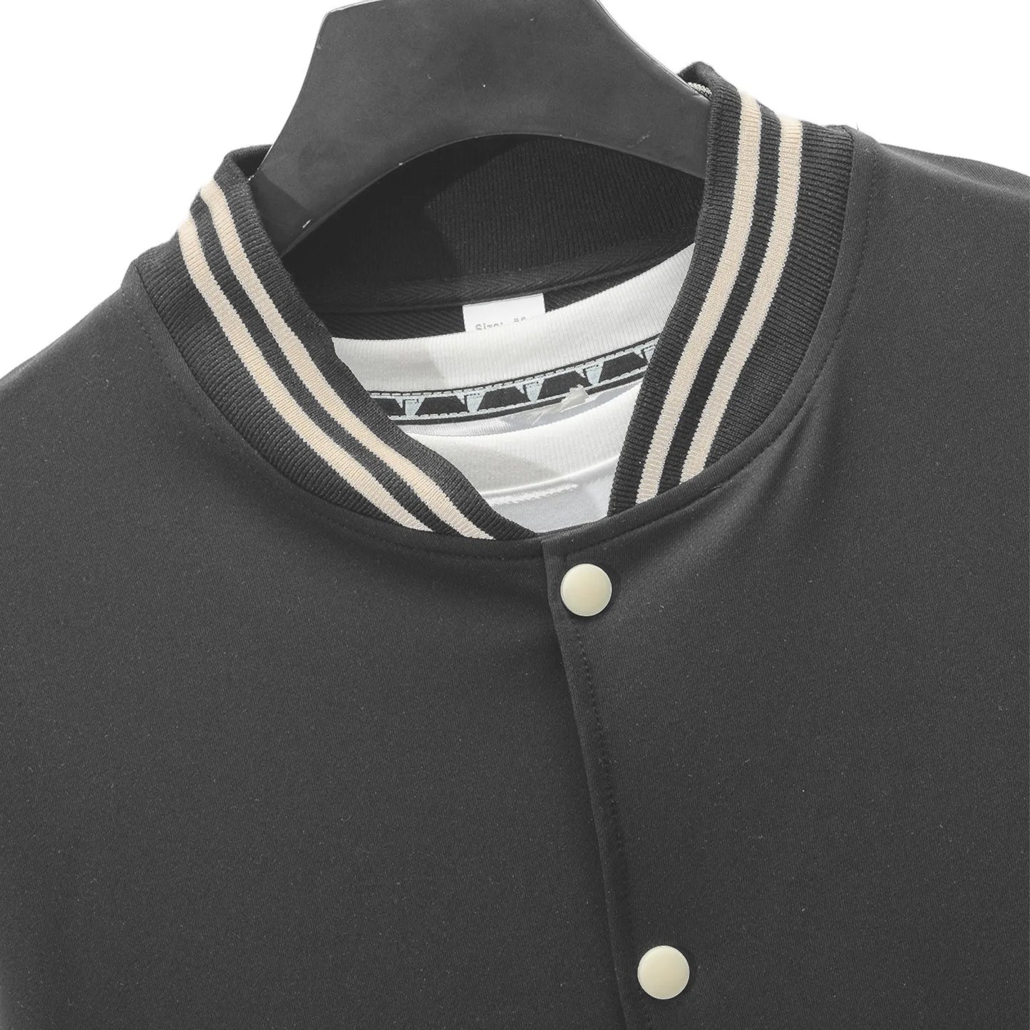 Baseball Suit Stand Collar Cardigan Coat Matching Color Sports Pant Male 2pcs