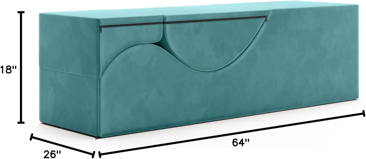 Kami Convertible Chaise/Bed Bench for Yoga & Massage - 2-in-1 End of Bed