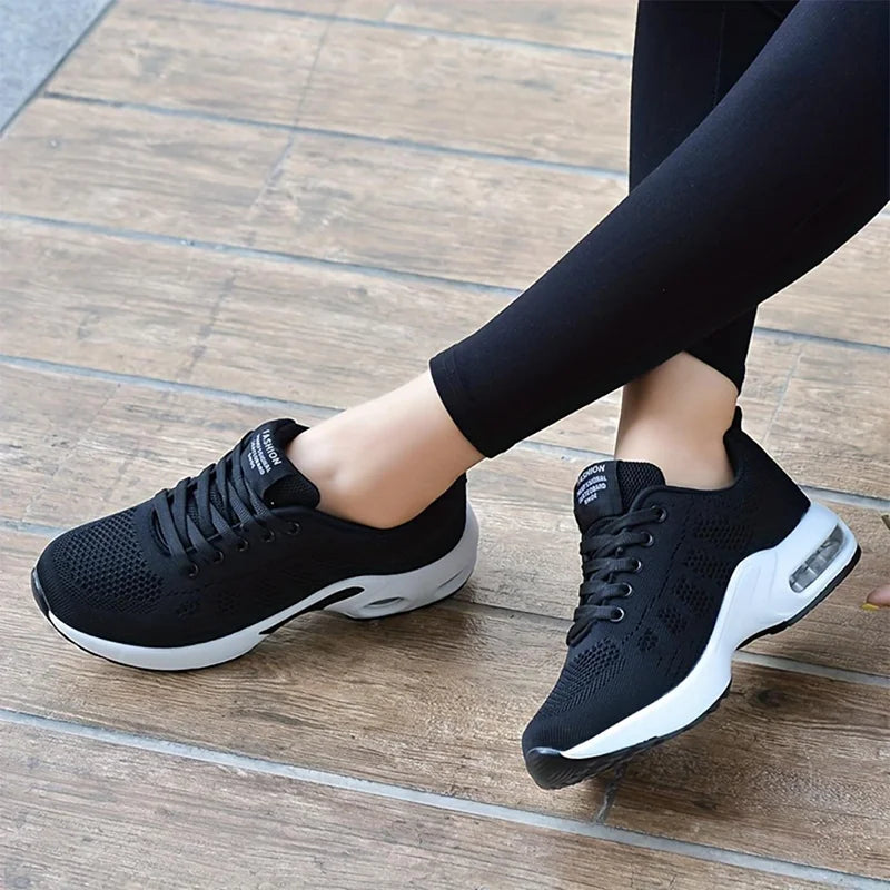 Women Air Cushion Sneakers Female Mesh Sport Running Trainning