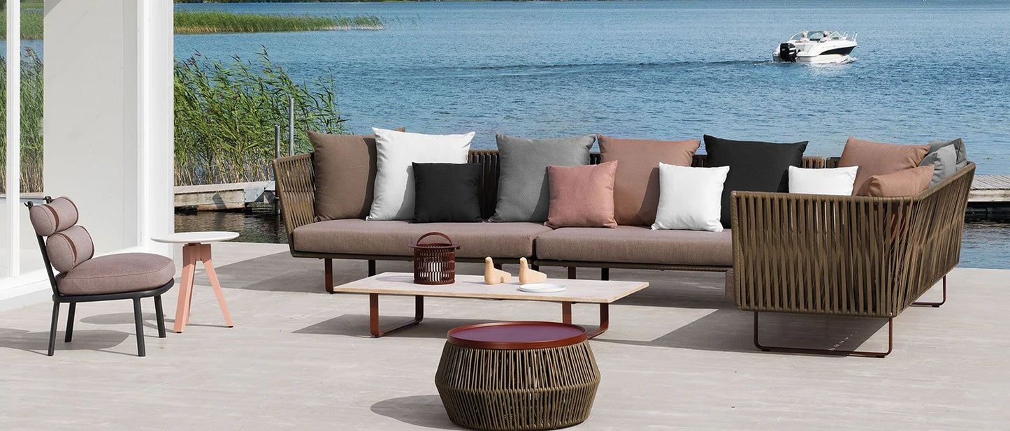 FDW Patio Furniture Set 4 Pieces Outdoor Rattan Chair Wicker Sofa Garden