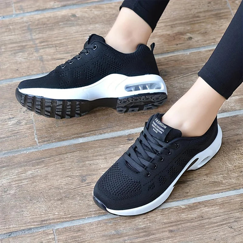 Women Air Cushion Sneakers Female Mesh Sport Running Trainning