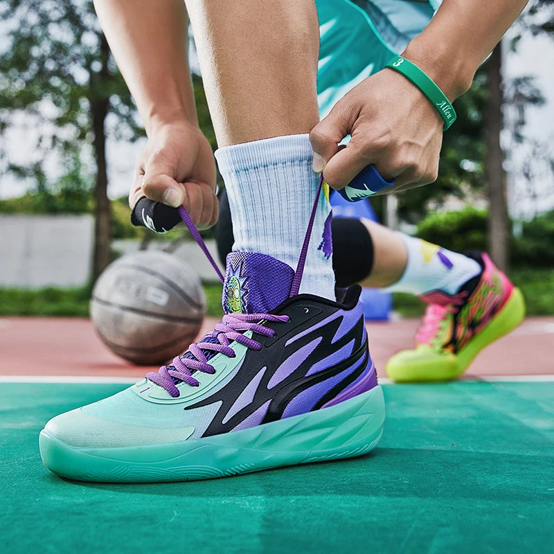 Men Sneakers Fashion Basketball Shoes For Man Training Sports Colorful Non-Slip