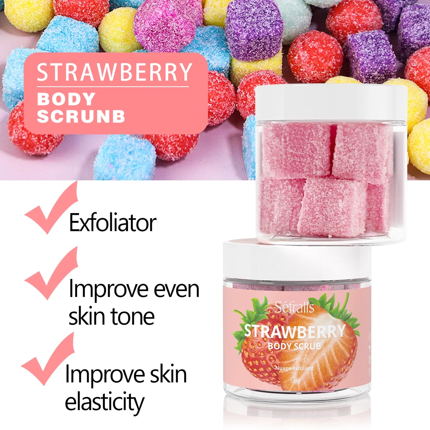 Hydrating Body Scrub Sugar Scrub Moisturize Smooth Cleansing Skin