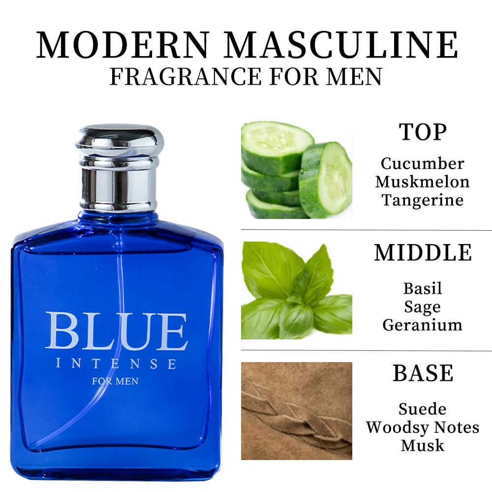 BLUE CHARM Eau de Parfum Spray 3.4 Ounce / 100 Ml  Multi-Layered Fragrance Aromatic