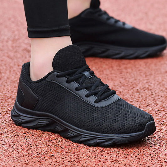 Leather Sneaker Sports Shoes Simple Solid Color Fashion Summer