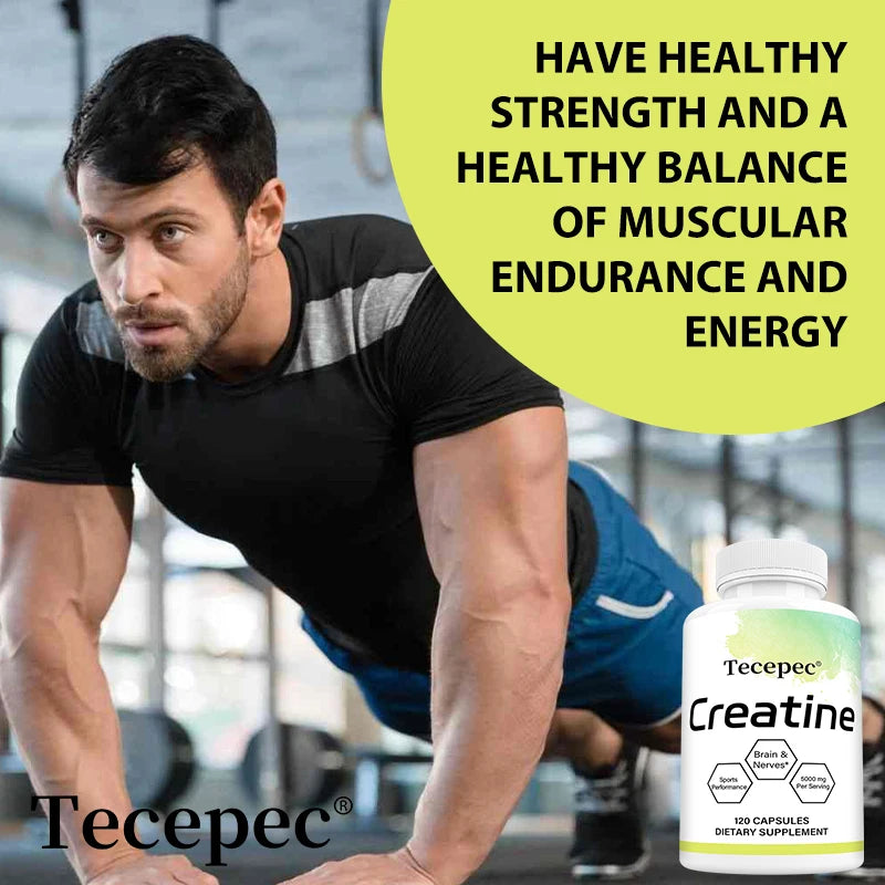 Supports Muscle, Performance & Strength, Recovery, Brain Function, 120 Capsules