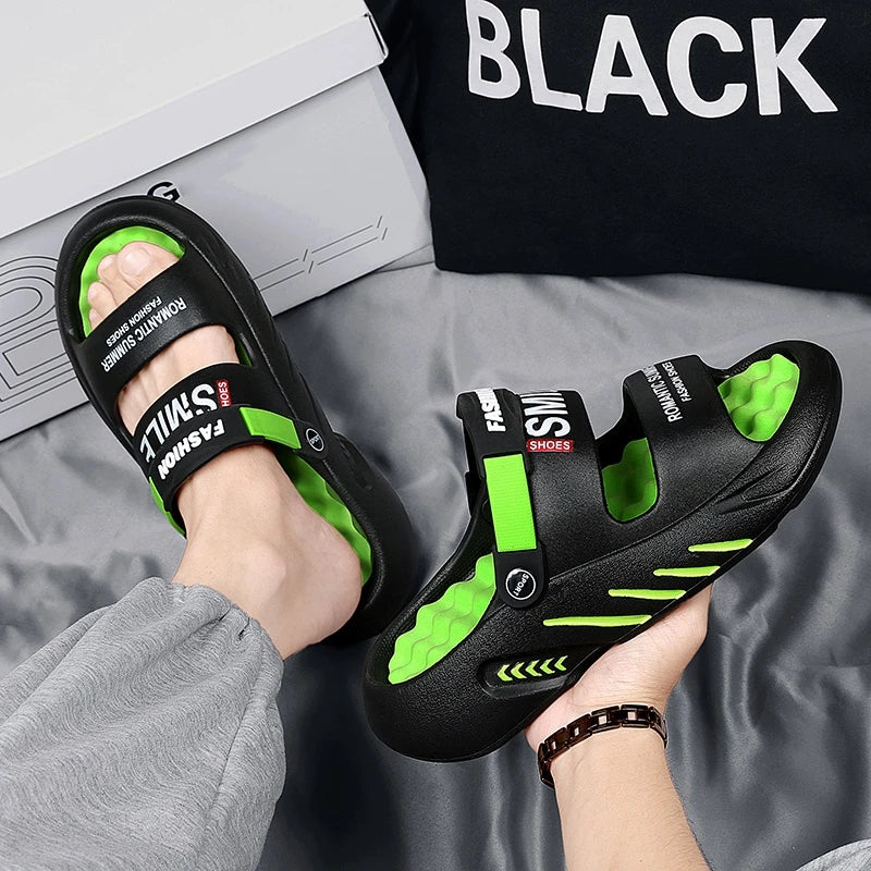 Men's Massage Slippers Outdoor Sandals Beach Comfortable Soft Slides
