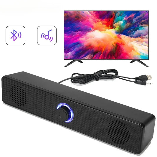 Home Theater Bluetooth Speaker Wired and Wireless Soundbar USB Powered Soundbar