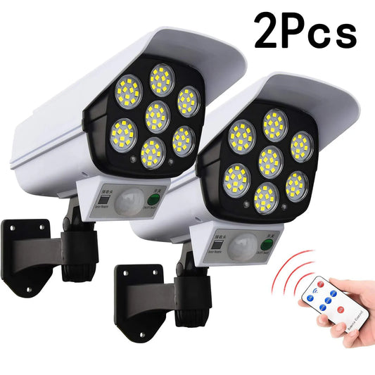 77LED Solar Light Simulation Security Dummy Camera Motion Sensor Outdoor