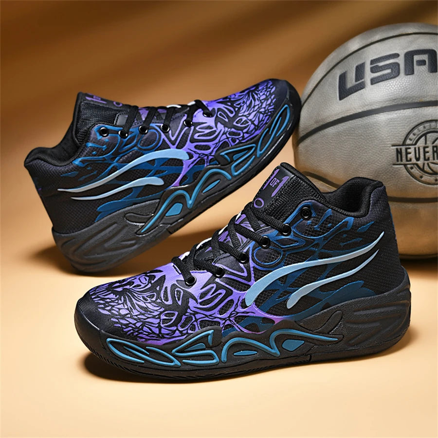 Men Sneakers Fashion Basketball Shoes For Man Training Sports Colorful Non-Slip