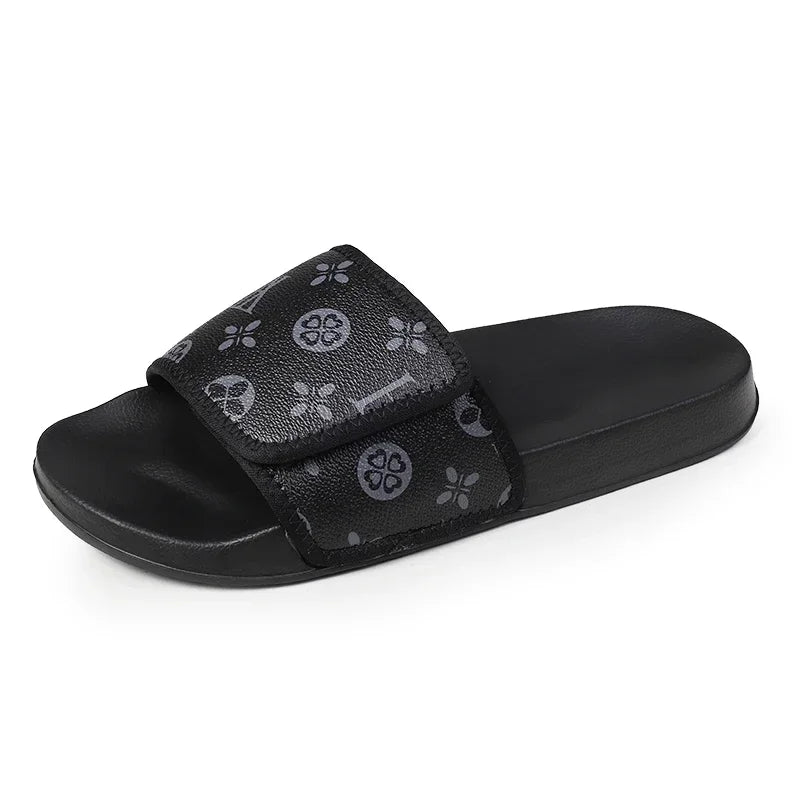 Men's Genuine Leather Sandals Comfortable Man Sandal House Slippers