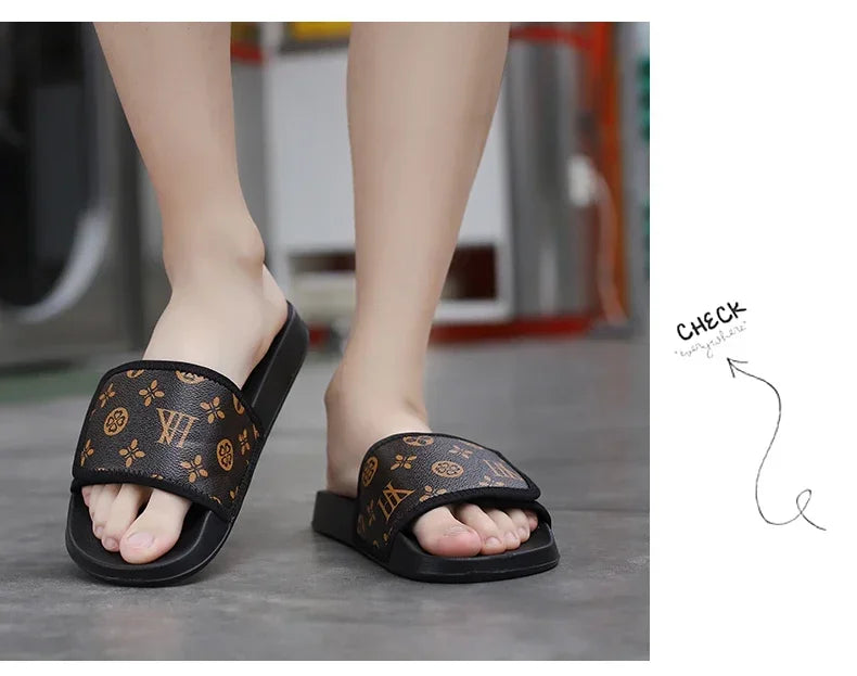 Men's Genuine Leather Sandals Comfortable Man Sandal House Slippers