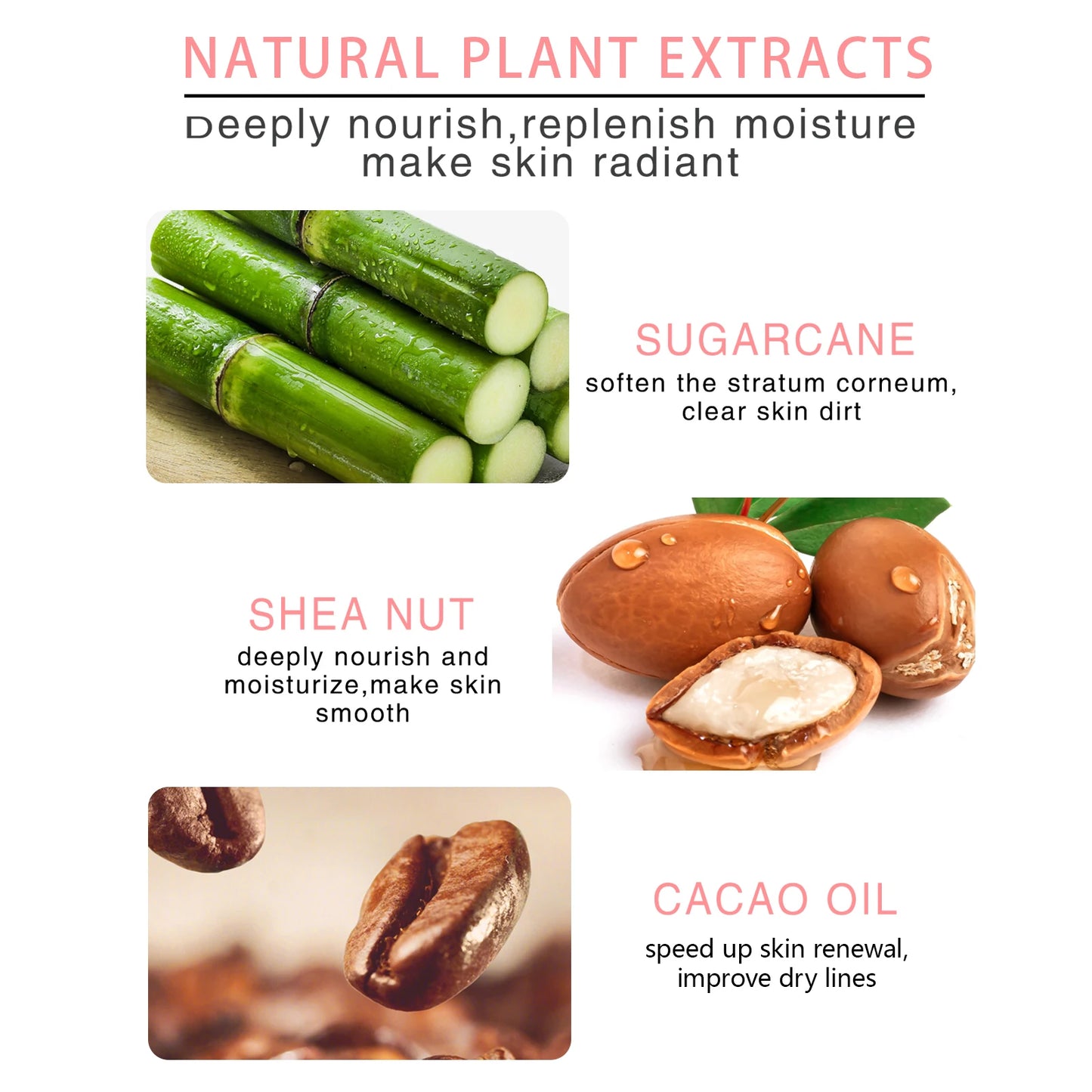 Hydrating Body Scrub Sugar Scrub Moisturize Smooth Cleansing Skin