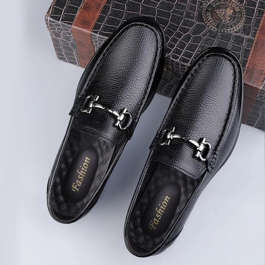 Men's Casual Shoes Genuine Leather Slip on Luxury Brand Loafers