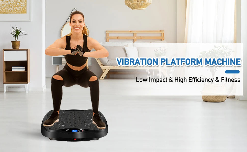 Plate Exercise Machine with Remote Control, Vibration Platform