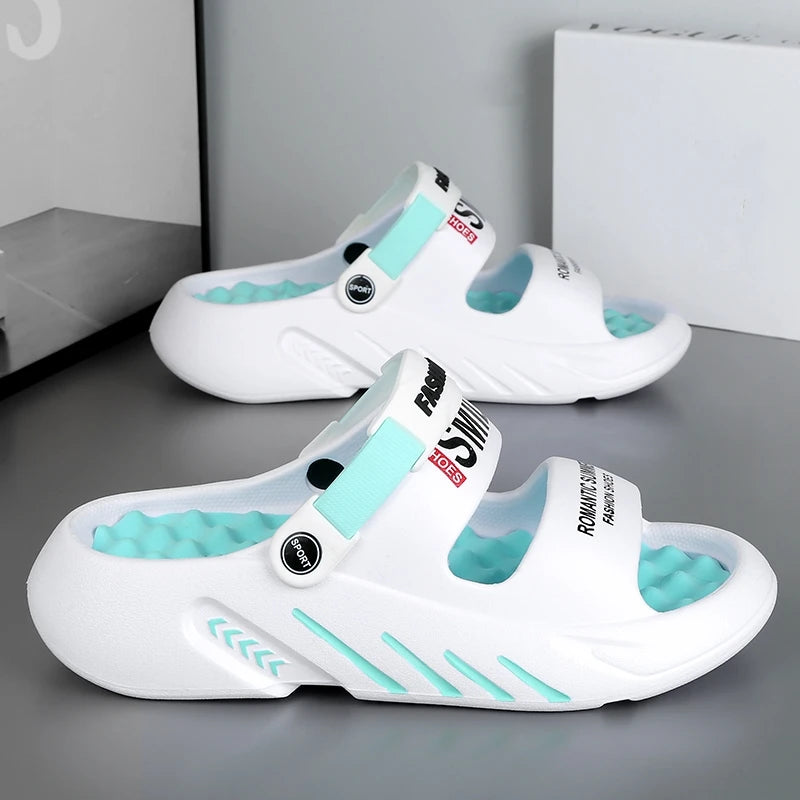 Men's Massage Slippers Outdoor Sandals Beach Comfortable Soft Slides