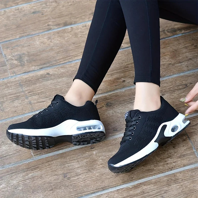 Women Air Cushion Sneakers Female Mesh Sport Running Trainning