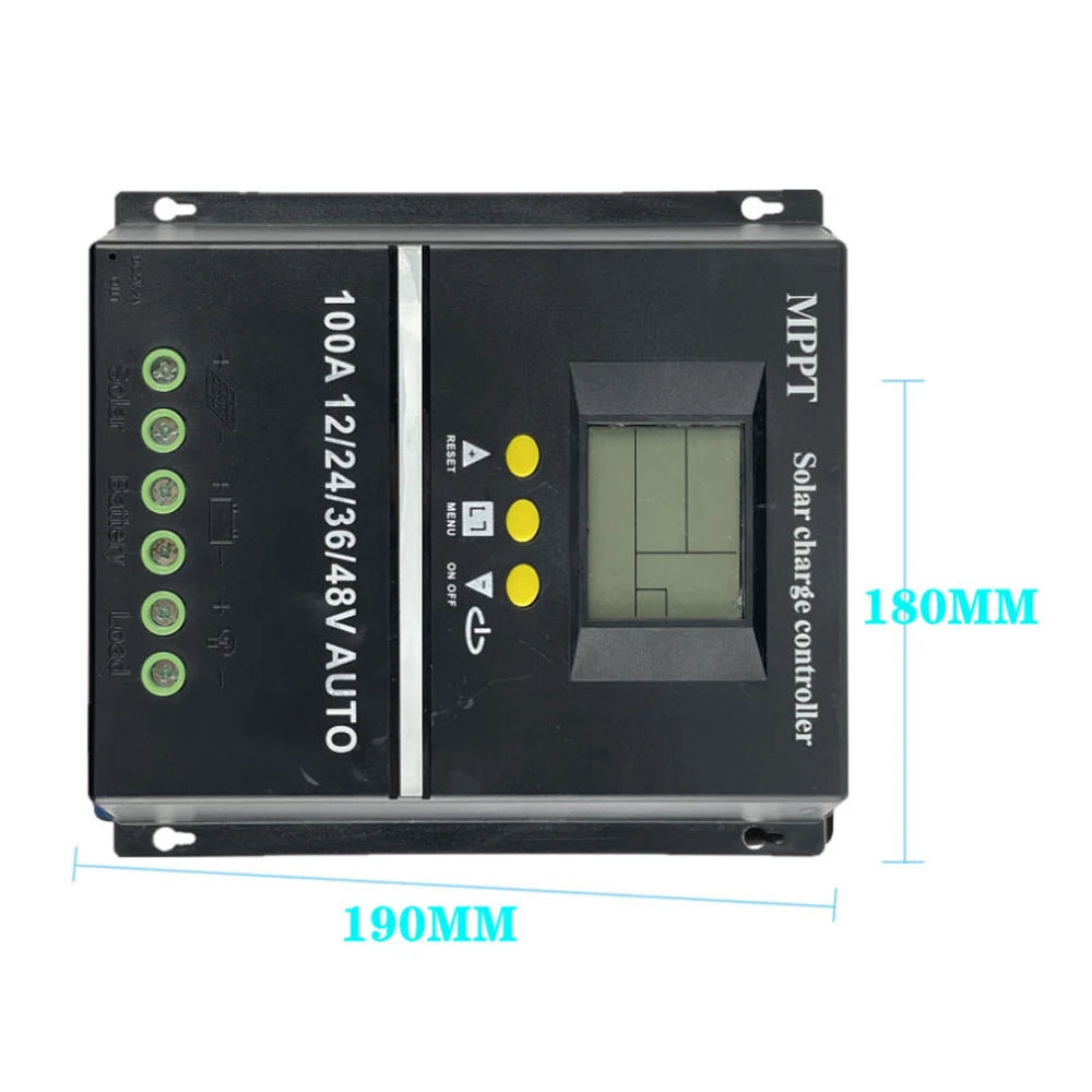 100A Solar Controller Voltage Automatic Identification LCD Display Off-grid System