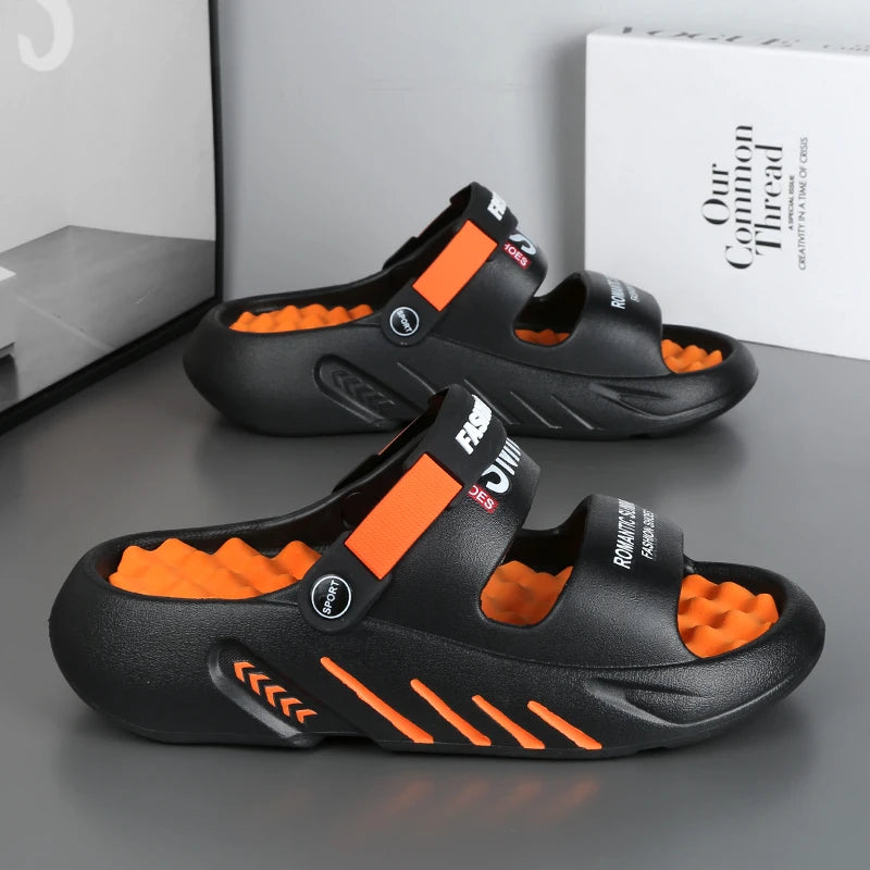 Men's Massage Slippers Outdoor Sandals Beach Comfortable Soft Slides