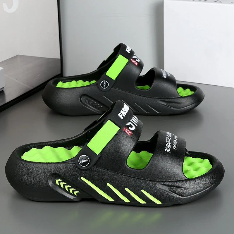 Men's Massage Slippers Outdoor Sandals Beach Comfortable Soft Slides
